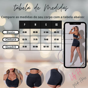 Top Fitness Piquet Preto