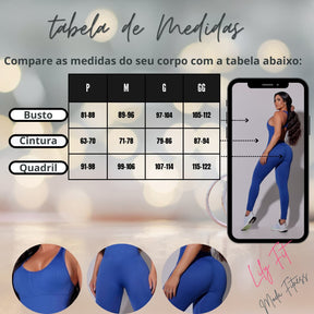 Macacão Fitness Nadador Azul Marinho